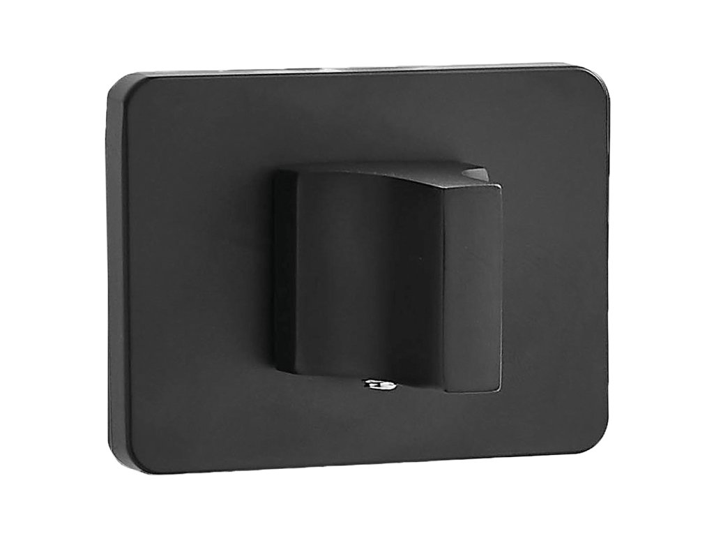 Kuchinox LK7 krátká WC rozeta – obdélníková, černá, 52×40 mm