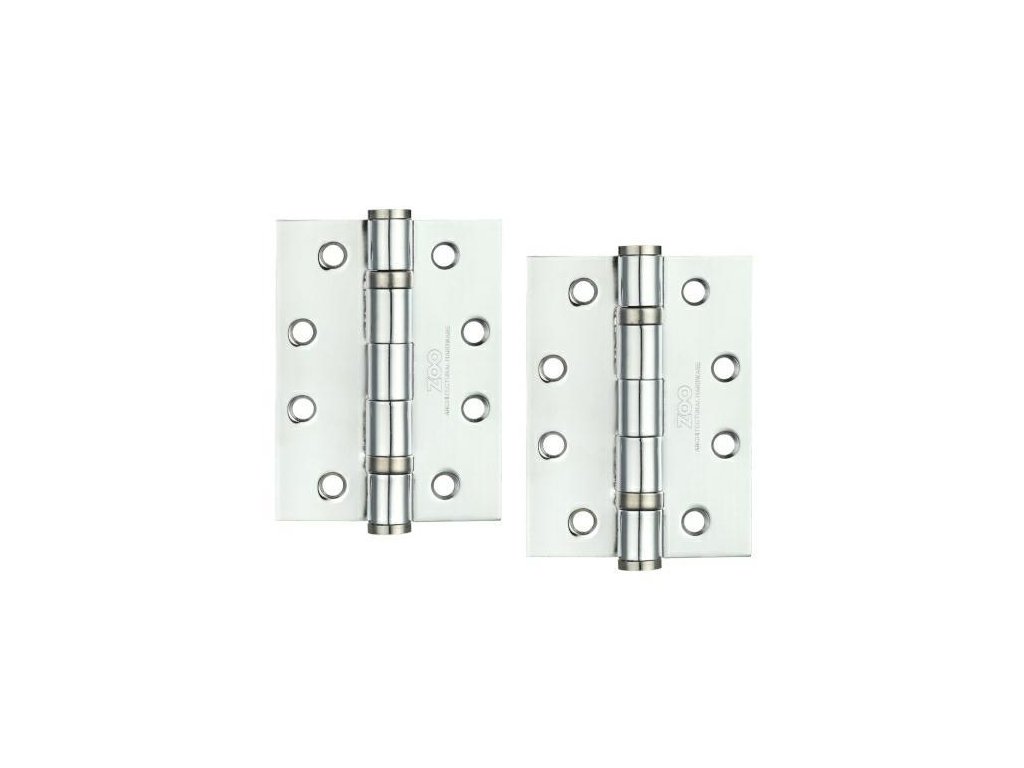 zawias drzwiowy 102x76x3 chromowany 2x
