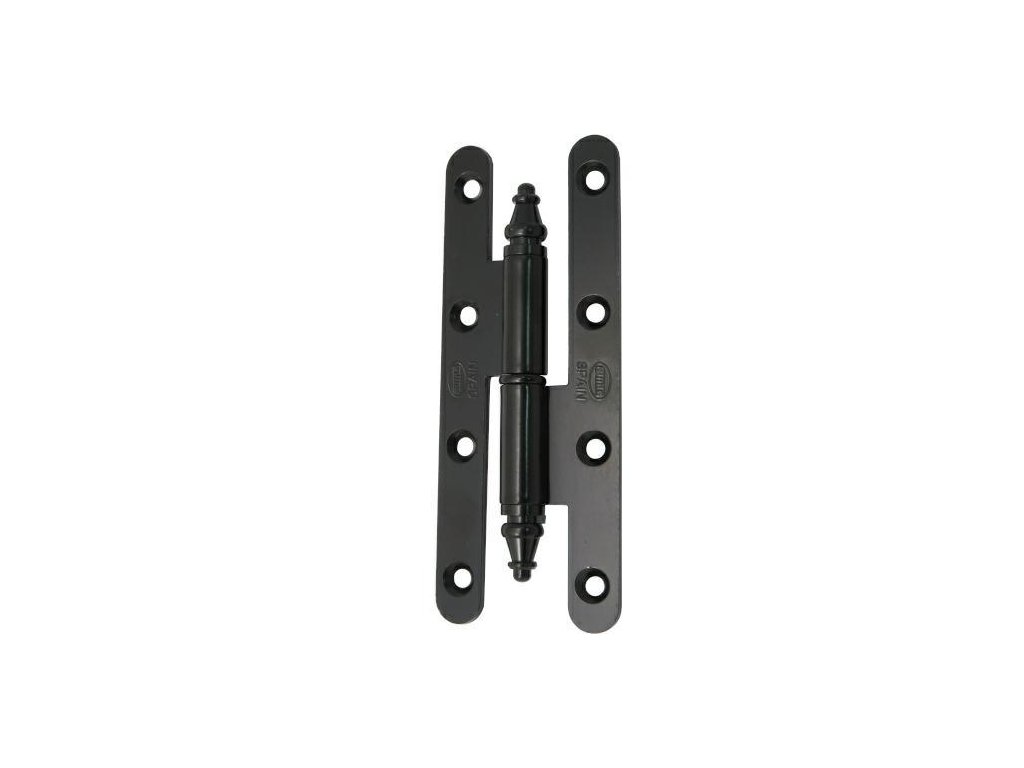 zawias 507 140x55 stalowy czarny prawy