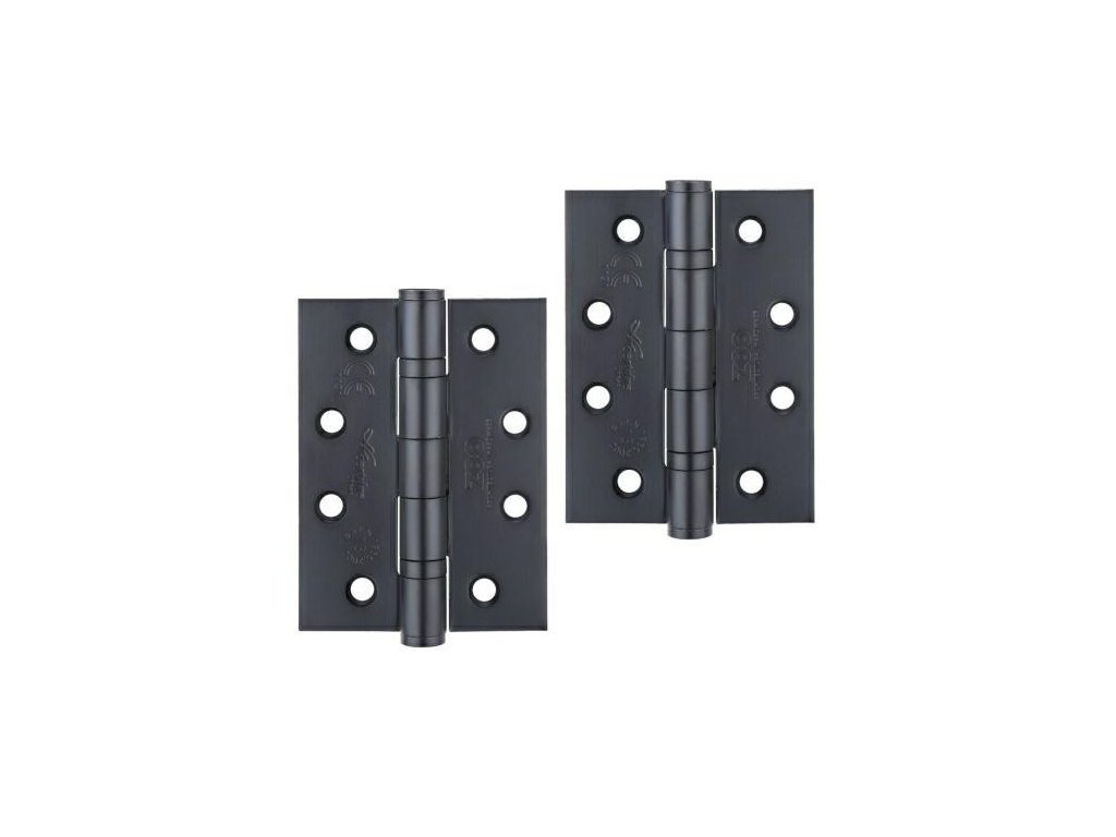 zawias drzwiowy 102x76x3 inox czarny 2x