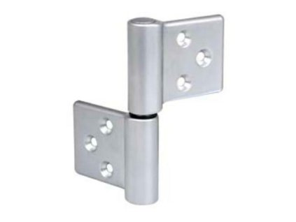 zawias pletwowy twin para chrom mat