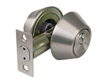 zamek z szyldem 1650 chrom mat