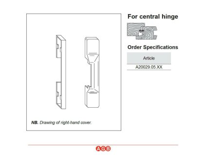 oslonka zawiasu zestawu mosiadz