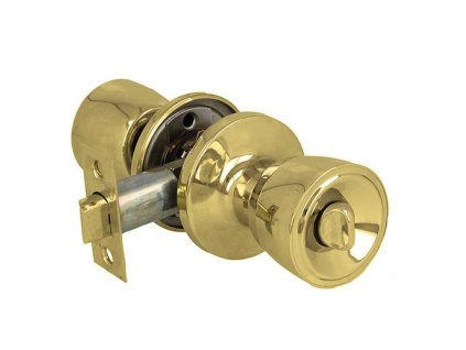 galka 602 z zamkiem wc mosiezna lakier