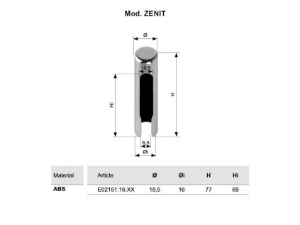 oslonka zawiasu zenit 16 brazowa