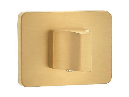 Kuchinox LK7 krátká WC rozeta – obdélníková, zlatá kartáčovaná, 52×40 mm