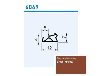 Těsnění 6049 TPE hnědé 100 metrů