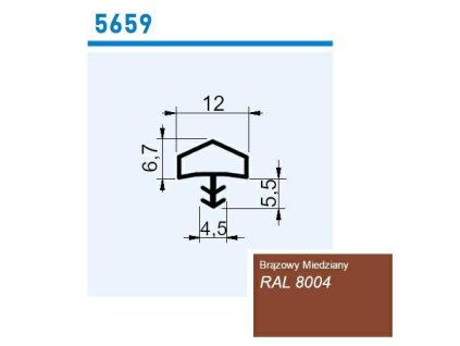 Těsnění 5659 TPE hnědé 25 metrů
