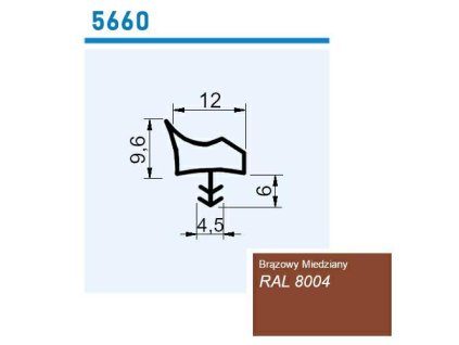 Těsnění 5660 TPE hnědé 25 metrů