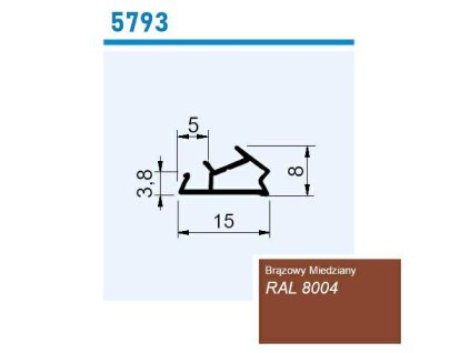 Těsnění 5793 TPE hnědé 25 metrů