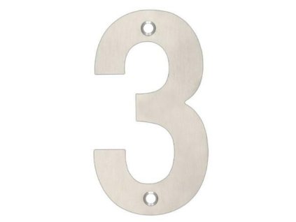 číslice 3 102 mm inox