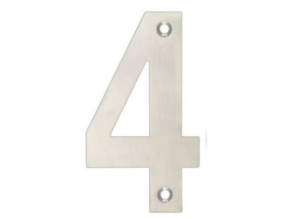 číslice 4 102 mm inox