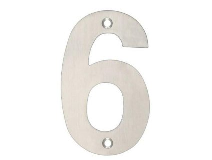 číslice 6 102 mm inox