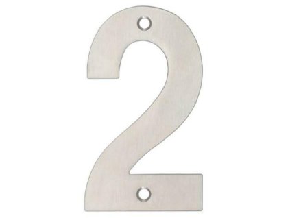 číslice 2 102 mm inox