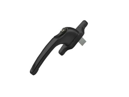 klamka cadenza 2 czarna 48mm rh lk bbbg