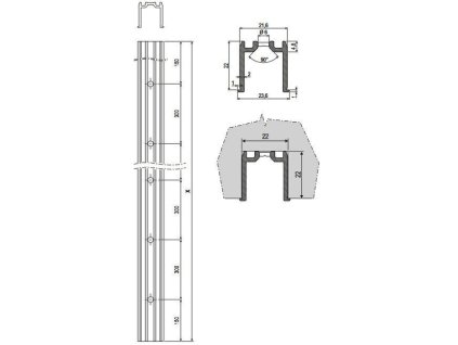 embedded c track 22x22 4000