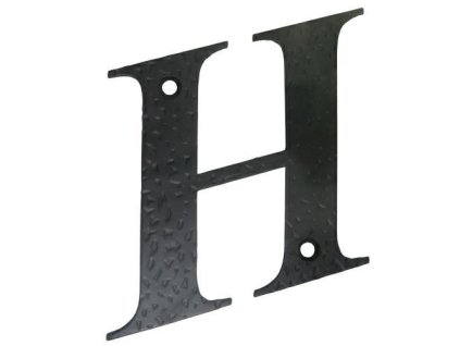 písmeno h 10 cm černou display