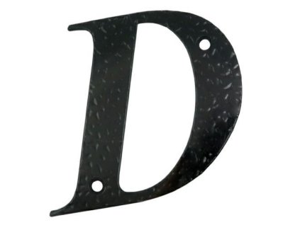 písmeno d 10 cm černou display
