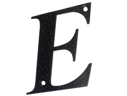 litera e 10cm czarna display