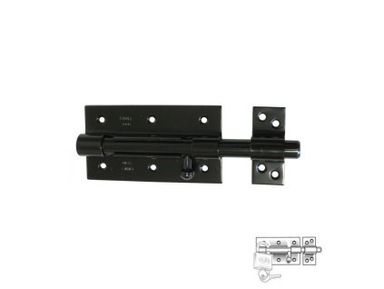 zasuwka 454 120 czarna z otworem na