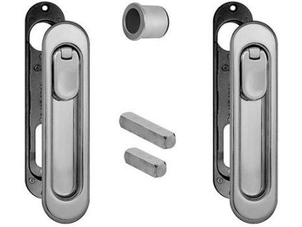 scivola v otočný knoflík ovál u%252Fp saténový chrom