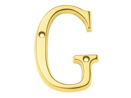 písmeno g 5 cm mosiezna lakovaná