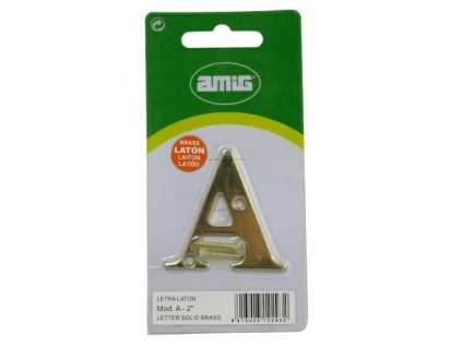 litera a 5cm mosiezna lakierowana