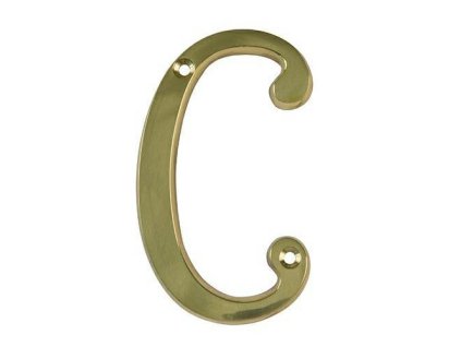 litera c 10cm mosiezna lakierowana
