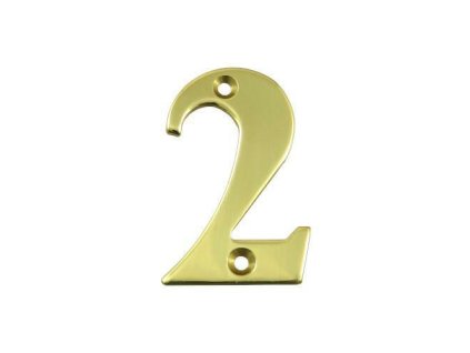 numer 2 5 cm mosiezny