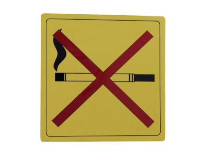 tabliczka inf 110 zakaz palenia alu zl