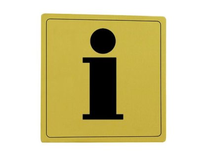 tabliczka inf 104 informacja alu zlota