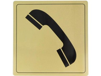 tabliczka inf 105 telefon alu zlota