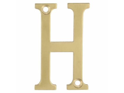 písmeno h 10 cm mosiezna lakovaná