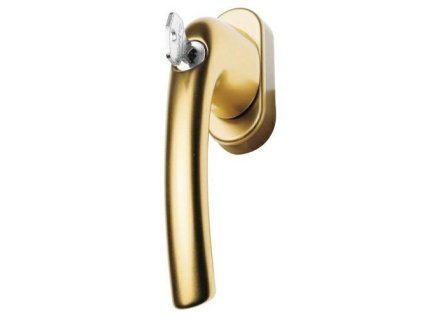 klamka okienna 2500 z kluczem al zlota