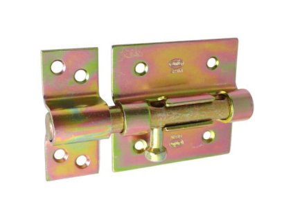 zasuwka 454 70 zolty ocynk z otworem na