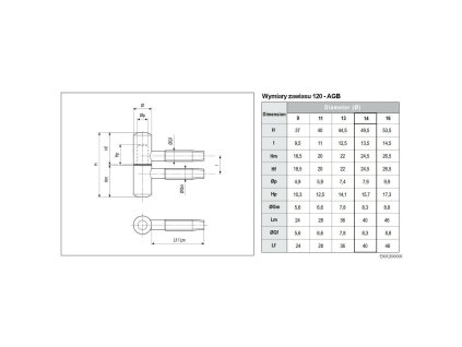 zawias agb 120 14 czarny