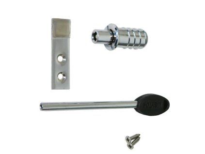 Blokáda Ventlock s klíčem chrom lesk