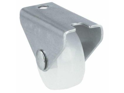 Kolečko 1302-30 pevná plotýnka bílý nylon