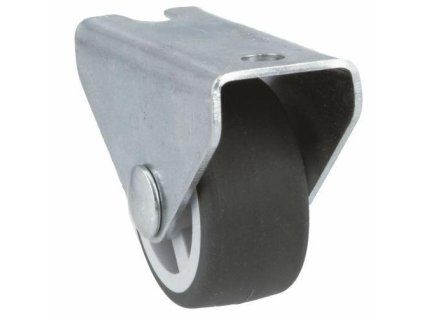 Kolečko 1301-30 pevná plotýnka šedá guma