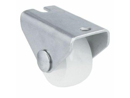 Kolečko 1302-25 pevná plotýnka bílý nylon