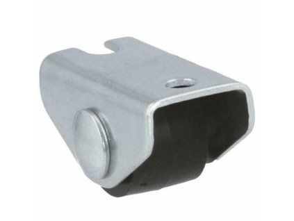 Kolečko 1300-15 pevná plotýnka černý nylon