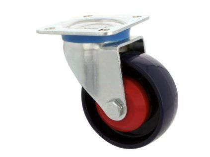 Kolečko 2553-100 otočná plotýnka nylon modré