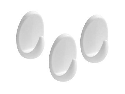 Věšák 211 24x35mm plast bílý