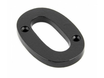 cyfra 0 78x8mm czarna