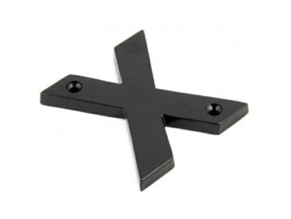 litera x 78x8mm czarna