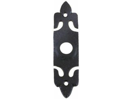 szyld pod przycisk dzwonka 45x77mm czarn