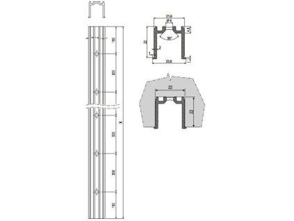 embedded c track 22x22 4000