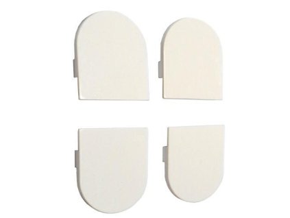 oslonki zawiasu eclipse biale 4szt