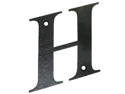 litera h 10cm czarna display
