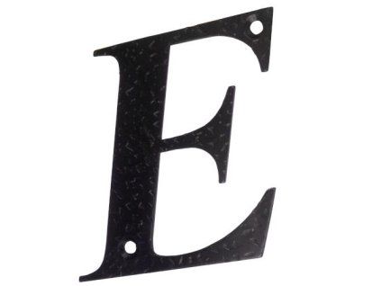 litera e 10cm czarna display